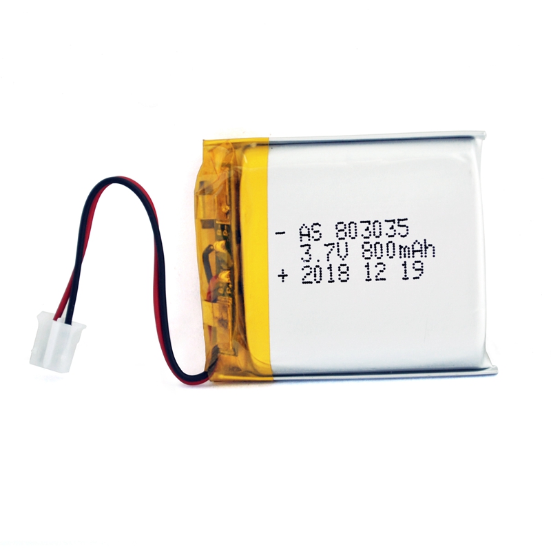 UL2054 KC CCC Certified 803035 3.7v 800mah lipo battery