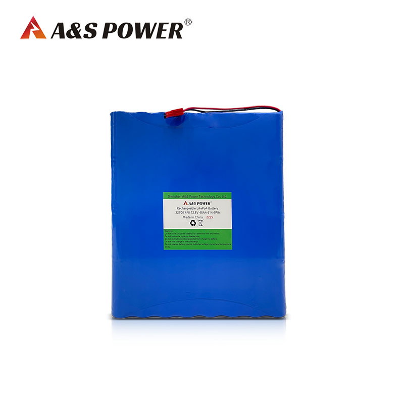 32700 12.8V 12V 48ah LiFePO4 Battery Pack with Un38.3 Certified  for Monitor Machine 