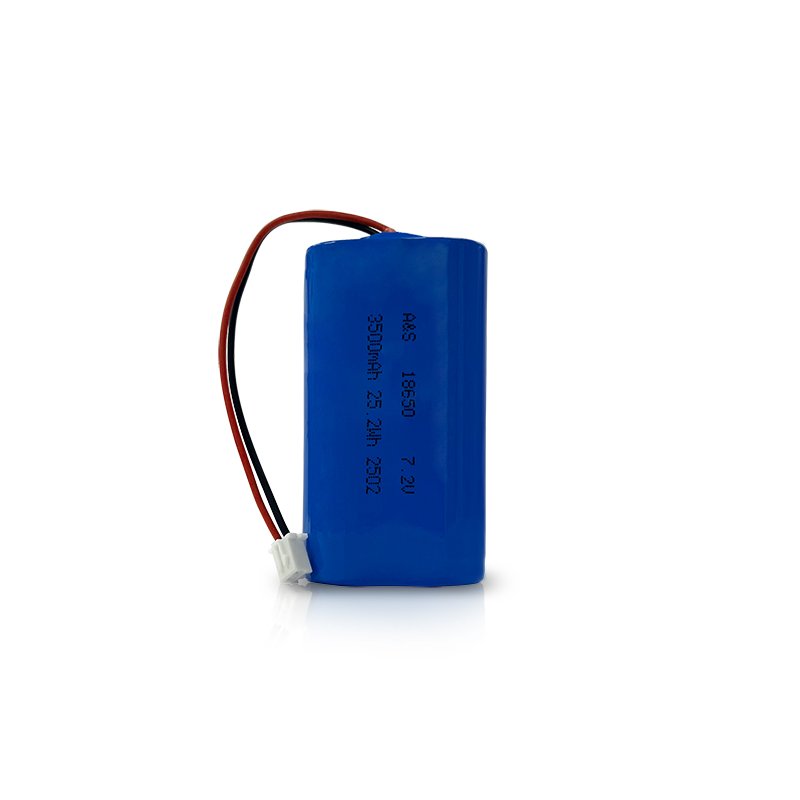 18650 7.2V 3500mAh 25.2Wh Lithium Ion Battery Pack with Wire Leads 2S1P for Electronic Appliances