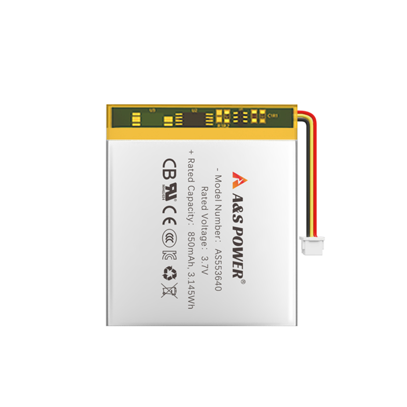 A&S Power UL2054/CB/CQC/UN38.3 Certified Wholesale 553640 3.7v 850mah Lithium Polymer Battery