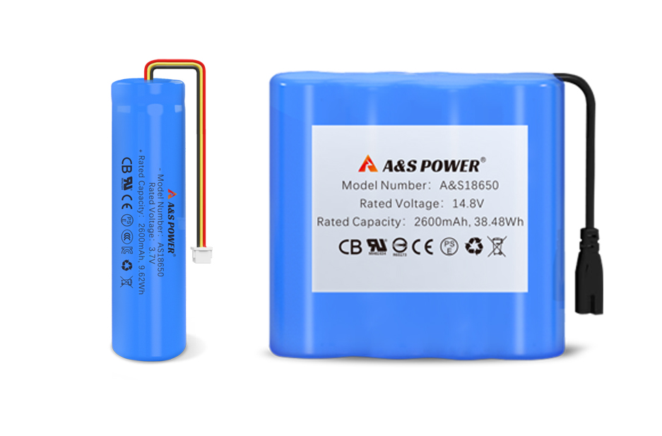 A&S Power 18650 Lithium Ion Battery