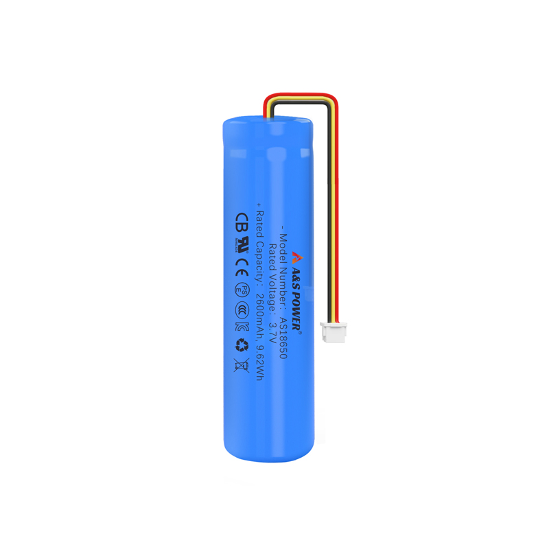 A&S Power Wholesale 18650 3.7V 2600mAh Lithium Ion Battery With UL2054/CB/KC Certificate